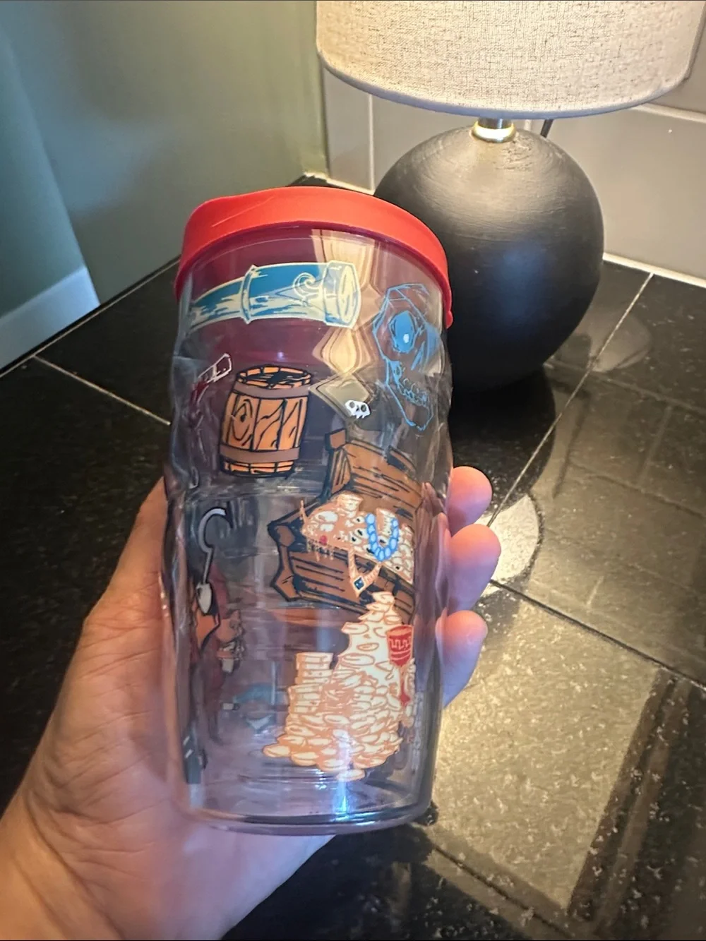 Kids tervis Red-Lid Pirate Graphic Tumbler